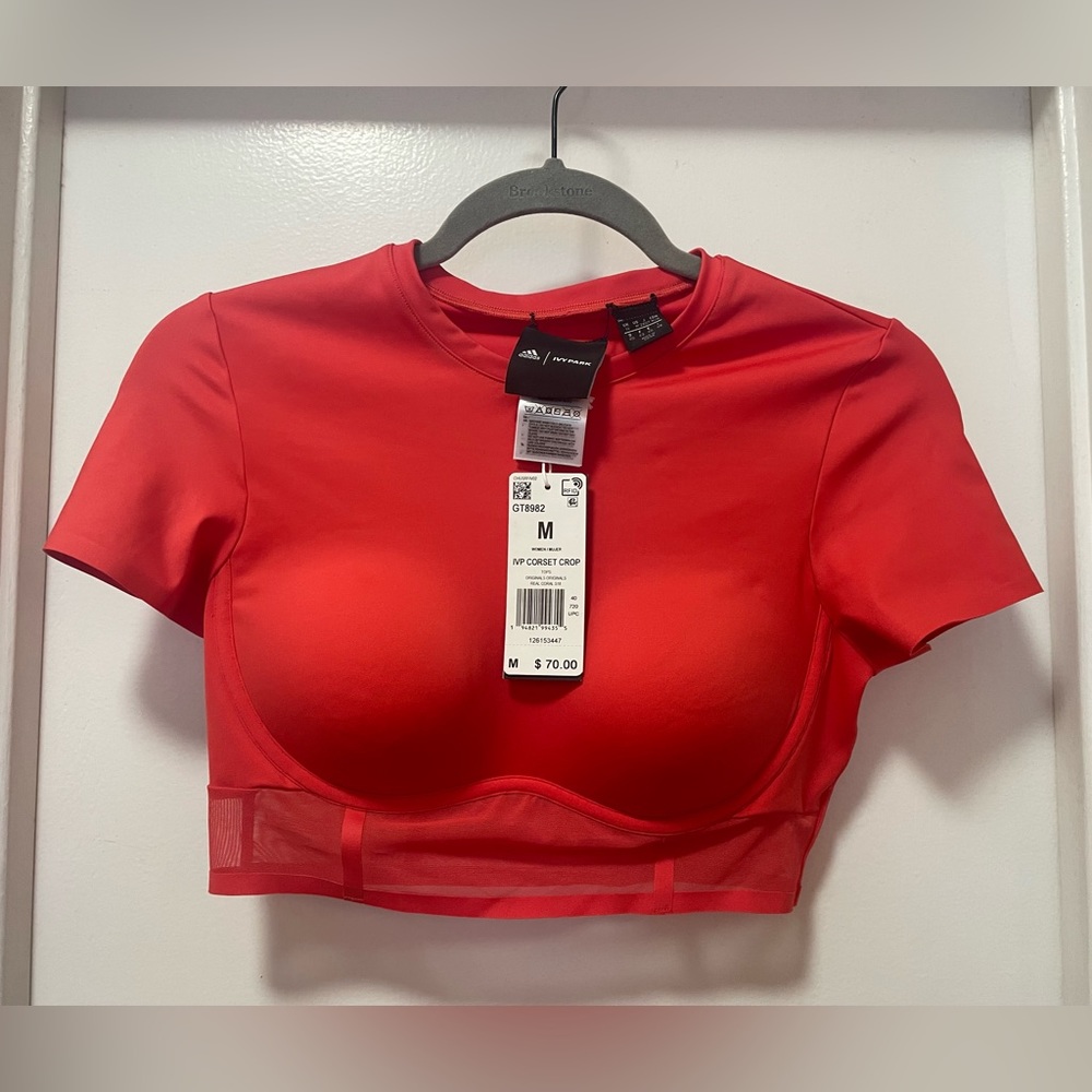 IVY PARK Corset Top in Real Coral, NWOT, size M - Picture 2 of 13